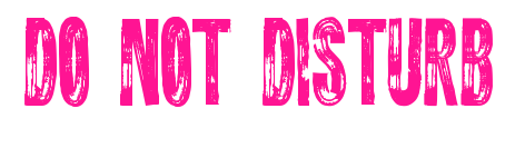 DO NOT DISTURB預覽圖片