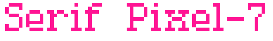 Serif Pixel-7