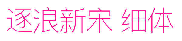 逐浪新宋 細體